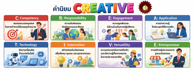ค่านิยม Creative สู่ความสำเร็จ