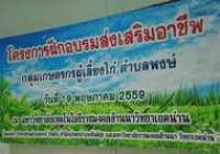 Image : โครงการฝึกอบรมส่งเสริมอาชีพ กลุ่มเกษตรผู้เลี้ยงไก่ 