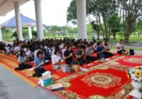 รูปภาพ :  มทร.ล้านนา เชียงราย จัดกิจกรรมส่งเสริมพระพุทธศาสนาสวดมนต์ทำวัตรเช้า ทำบุญตักบาตรและฟังเทศน์พื้นเมืองชาดกเนื่องในเทศกาลเข้าพรรษา สัปดาห์ที่ 6