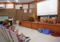 รูปภาพ : อบรมเชิงปฏิบัติการป้องกันอัคคีภัยและอพยพหนีไฟในสถานศึกษา