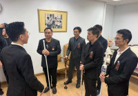 รูปภาพ : 20-10-2569_ส่งมอบไม้เท้าพลิกชีวิตเตือนไฟรั่วผ่านกระทรวง อว