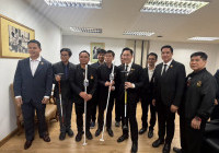 รูปภาพ : 20-10-2569_ส่งมอบไม้เท้าพลิกชีวิตเตือนไฟรั่วผ่านกระทรวง อว