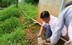 Rajamangala University of Technology Lanna surveied water quality for the construction of water supply systems in the Royal Project.