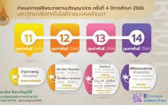 กำหนดการพิธีพระราชทานปริญญาบัตร ครั้งที่ 4 ประจำปีการศึกษา 2566 กำหนดการถ่ายภาพหมู่ กำหนดการฝึกซ้อม ในทุกเขตพื้นที่