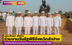 มทร.ล้านนา ลำปาง ร่วมงานวันรัฐพิธี วันคล้ายวันสวรรคตสมเด็จพระนเรศวรมหาราช 2568