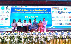 นักศึกษาหลักสูตร ศศ.บ.การท่องเที่ยวและการบริการ คว้ารางวัลรองชนะเลิศอันดับที่ 1