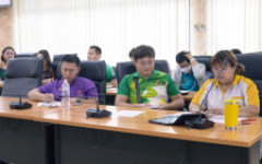 ประชุมคณะกรรมการเพื่อติดตามความคืบหน้าการจัด การแข่งขันกีฬามหาวิทยาลัยเทคโนโลยีราชมงคลล้านนา ครั้งที่ 40 “หิรัญญิการ์เกมส์”