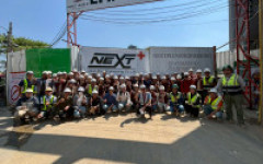 นักศึกษาชั้นปีสุดท้าย  หลักสูตรวิศวกรรมโยธา มทร.ล้านนา ดูงานโครงการล้านนาทีค บ้านเจิ้งเหอ 