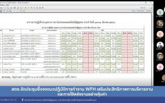 สถช.จัดประชุมชี้แจงแนวปฏิบัติการทำงาน WFH เสริมประสิทธิภาพการบริหารงานและการใช้พลังงานอย่างคุ้มค่า