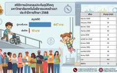 สถิติการเบิกเคลมประกันอุบัติเหตุ มหาวิทยาลัยเทคโนโลยีราชมงคลล้านนา ประจำปีการศึกษา 2568