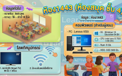 ห้อง 1443 (ห้องสมุด ชั้น 4)