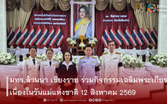 มทร.ล้านนา เชียงราย ร่วมกิจกรรมเฉลิมพระเกียรติ เนื่องในวันแม่แห่งชาติ 12 สิงหาคม 2569