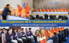 มทร.ล้านนา ตาก จัดพิธีทำบุญครบรอบ 88 ปี โรงเรียนประถมอาชีพช่างไม้ รำลึกประวัติศาสตร์การก่อตั้งสู่สถาบันอุดมศึกษาชั้นนำ