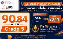 มทร.ล้านนา ก้าวสู่ Grade 5 ผลประเมิน Past Performance พุ่ง 90.84 คะแนน ติดกลุ่มแนวหน้าระดับประเทศ