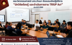 คณะวิศวกรรมศาสตร์ มทร.ล้านนา จัดอบรมเชิงปฏิบัติการ “นักวิจัยต้องรู้ และดำเนินการตาม TRIUP Act” ประจำปี 2569