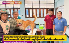 ชมรมสัตวบาลอาสา ม.ราชมงคลล้านนา ลำปาง จัดกิจกรรมฉีดวัคซีนสร้างภูมิคุ้มกัน สัตว์ปลอดภัย ชุมชนห่างไกลโรคพิษสุนัขบ้า