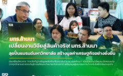 มทร.ล้านนา เดินหน้าสร้างฐานข้อมูลผลิตภัณฑ์วิจัย ปั้นตราสินค้าสถาบันขับเคลื่อนเศรษฐกิจอย่างยั่งยืน