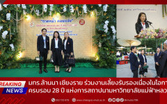 มทร.ล้านนา เชียงราย ร่วมงานเลี้ยงรับรองเนื่องในโอกาสครบรอบ 28 ปี แห่งการสถาปนามหาวิทยาลัยแม่ฟ้าหลวง