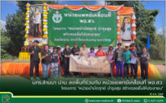 มทร.ล้านนา น่าน ลงพื้นที่ร่วมกับ หน่วยแพทย์เคลื่อนที่ พอ.สว. โครงการ “หน่วยบำบัดทุกข์ บำรุงสุข สร้างรอยยิ้มให้ประชาชน”