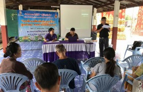 รูปภาพ : คณะทำงานโครงการหมู่บ้านวิทยาศาสตร์ฯ  มทร.ล้านนา ลำปาง  จัดอบรมการพัฒนาผลิตภัณฑ์นวดแผนไทยจากเซรามิกให้ได้คุณภาพ