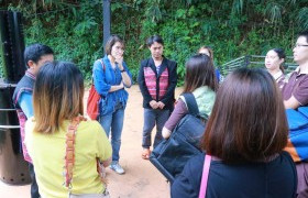 รูปภาพ : ผู้ทรงคุณวุฒิพร้อมด้วยคณะทำงานสถาบันถ่ายทอดเทคโนโลยีสู่ชุมชน มทร.ล้านนา เข้าติดตามผลการดำเนินโครงการยกระดับคุณภาพชีวิตหมู่บ้าน ชุมชน กรณีบ้านปางขอน