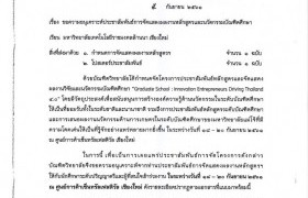 รูปภาพ : ประชาสัมพันธ์การจัดแสดงผลงานหลักสูตรและนวัตกรรมบัณฑิตศึกษา