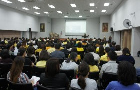 รูปภาพ : โครงการประชุมสัมมนาเชิงปฏิบัติการการจัดทำรายงานผลการดำเนินงานของหลักสูตร (มคอ.7) ประจำปีการศึกษา 2561