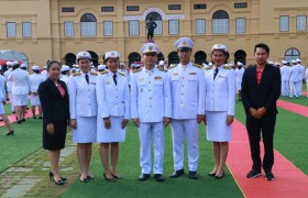 รูปภาพ : ผู้บริหาร คณาจารย์และบุคลากร มทร.ล้านนา เชียงราย ร่วมพิธีทำบุญตักบาตรและพิธีวางพวงมาลาน้อมรำลึก เนื่องในวันคล้ายวันสวรรคต พระบาทสมเด็จพระจุลจอมเกล้าเจ้าอยู่หัว รัชกาลที่ 5