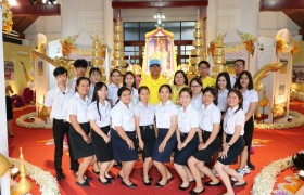 Image : RMUTL participated in activity during the Royal Ceremony that His Majesty the King rides in the Royal Palanquin in the Royal Barge Procession to encircle the city on the occasion of the Coronation of King Rama X annual 2019.