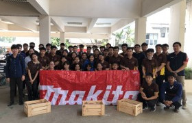 รูปภาพ : บริษัท Makita จำกัด จัดอบรมบรรยายเครื่องมืองานไม้ สำหรับนักศึกษา วิชา Civil Engineering Workshop