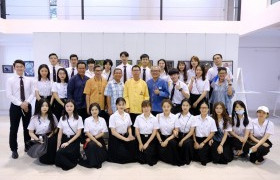 รูปภาพ : คณะศิลปกรรมฯจัดแสดงผลงานของนักศึกษาแลกเปลี่ยน พร้อมแลกเปลี่ยนการเรียนรู้ร่วมกัน