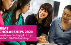 รูปภาพ : ทุนการศึกษาโครงการ GREAT Scholarships 2020 ประเทศอังกฤษ