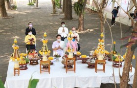 รูปภาพ : พิธีดำหัวพระภูมิเทพนครราช และศาลครูบาศรีวิชัย สิ่งศักดิ์สิทธิ์ มทร.ล้านนา ประจำปี 2563