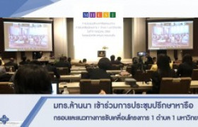 รูปภาพ : มทร.ล้านนา เข้าร่วมการประชุมปรึกษาหารือ กรอบและแนวทางการขับเคลื่อนโครงการ 1 ตำบล 1 มหาวิทยาลัย