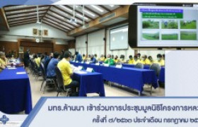 รูปภาพ : มทร.ล้านนา เข้าร่วมการประชุมมูลนิธิโครงการหลวง ครั้งที่ 7/2563 ประจำเดือน กรกฎาคม 2563