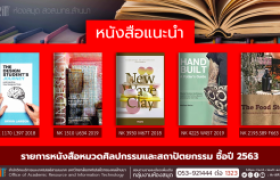 รูปภาพ : งานหอสมุด สวส.มทร.ล้านนา : หนังสือใหม่ คณะศิลปกรรมและสถาปัตยกรรมศาสตร์