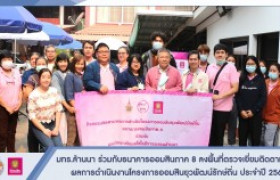 รูปภาพ : มทร.ล้านนา ร่วมกับธนาคารออมสินภาค 8 ลงพื้นที่ตรวจเยี่ยมติดตามผลการดำเนินงานโครงการออมสินยุวพัฒน์รักษ์ถิ่น ประจำปี 2563 ณ บ้านนดอนรอม ต.ในเมือง อ.เมือง จ.ลำพูน