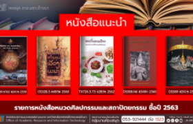 รูปภาพ : งานหอสมุด สวส.มทร.ล้านนา : ประชาสัมพันธ์หนังสือใหม่ คณะศิลปกรรมและสถาปัตยกรรมศาสตร์