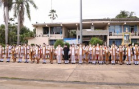 รูปภาพ : การฝึกซ้อมย่อยพิธีพระราชทานปริญญาบัตร  ครั้งที่ 1  ประจำปีการศึกษา 2562 