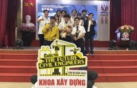 รูปภาพ : นักศึกษาหลักสูตรวิศวกรรมโยธา คว้ารางวัล “The Most Supported Team”การแข่งขัน The Future Civil Engineers academic contest ประเทศเวียดนาม