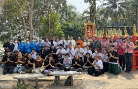 รูปภาพ : งานปิดกิจกรรมโครงการพัฒนาหอพระอุปคุตวัดพระนอน(ขอนม่วง)