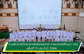 รูปภาพ : งานสัปดาห์วิทยาศาสตร์แห่งชาติ-ราชมงคลล้านนา น่าน ครั้งที่ 11 ประจำปีพุทธศักราช 2566 วันที่ 31 ส.ค. 2566