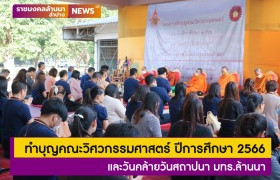 รูปภาพ : สโมสรนักศึกษา คณะวิศวกรรมศาสตร์ มทร.ล้านนา ลำปาง จัดโครงการทำบุญคณะฯ ปีการศึกษา 2566 และวันคล้ายวันสถาปนา มทร.ล้านนา