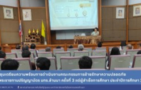 รูปภาพ : ประชุมเตรียมความพร้อมการดำเนินงานคณะกรรมการฝ่ายรักษาความปลอดภัย พิธีพระราชทานปริญญาบัตร ครั้งที่ 3 มทร.ล้านนา  แด่ผู้สำเร็จการศึกษา ประจำปีการศึกษา 2565