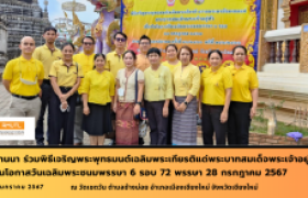 รูปภาพ : มทร.ล้านนา ร่วมพิธีเจริญพระพุทธมนต์เฉลิมพระเกียรติแด่พระบาทสมเด็จพระเจ้าอยู่หัว เนื่องในโอกาสวันเฉลิมพระชนมพรรษา 6 รอบ 72 พรรษา 28 กรกฎาคม 2567