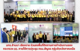 รูปภาพ :  มทร.ล้านนา เชียงราย ร่วมลงพื้นที่ติดตามการดำเนินงานของกระทรวง อว. ภายใต้การประชุม ครม.สัญจร กลุ่มจังหวัดภาคเหนือตอนบน 2 (เชียงราย พะเยา แพร่ น่าน)