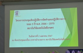 รูปภาพ : การประชุมเชิงปฏิบัติการจัดทำแผนปฏิบัติราชการ ระยะ 5 ปี พ.ศ. 2566-2570