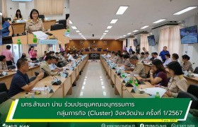 รูปภาพ : มทร.ล้านนา น่าน ร่วมประชุมคณะอนุกรรมการกลุ่มภารกิจ (Cluster) จังหวัดน่าน ครั้งที่ 1/2567