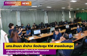 รูปภาพ : มทร.ล้านนา ลำปาง จัดประชุม KM สายสนับสนุน เทคนิคการประยุกต์ใช้เทคโนโลยีสารสนเทศเพื่อการปฏิบัติงานสู่ความเป็นเลิศ