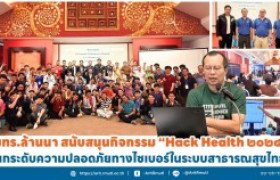 รูปภาพ : มทร.ล้านนา สนับสนุนกิจกรรม '' Hack Health ๒๐๒๔ '' ยกระดับความปลอดภัยทางไซเบอร์ในระบบสาธารณสุขไทย